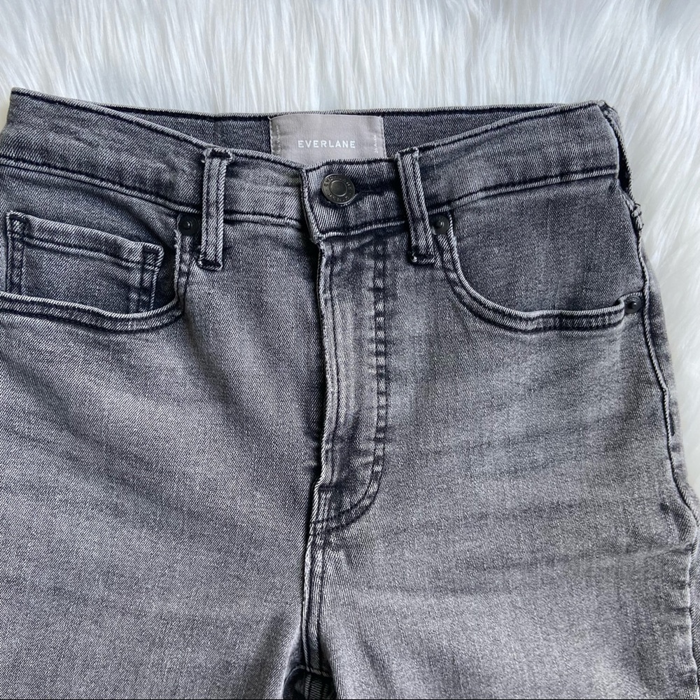 - Everlane Smokey Grey High Rise Skinny Ankle Jeans - Picture 2 of 9